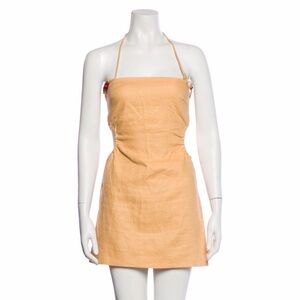 SIR the label Antonia Beaded Linen Mini Dress